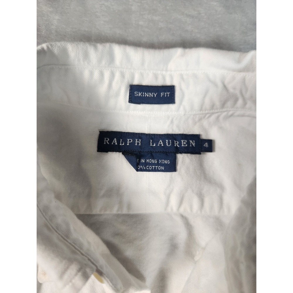 Polo by Ralph Lauren White Button-Down Shirt with Red Pony - Picture 2 of 5